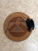 Mooi leren wandschild - gestileerde adelaar (indiaans), Huis en Inrichting, Woonaccessoires | Wanddecoraties, Ophalen of Verzenden