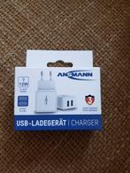 Ansmann thuis lader 12w power 2x USB output, Ophalen of Verzenden, Nieuw