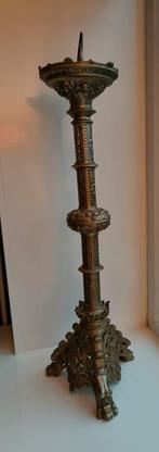 Messing kerkkandelaar/kerk kandelaar 65 cm hoog, Antiek en Kunst, Ophalen, Koper of Brons