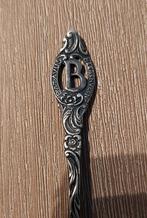 Oud verzilverd lepeltje Batavus Heerenveen - letter B, Antiek en Kunst, Ophalen of Verzenden