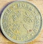 Hong Kong 10 cent 1973 Zonder muntteken KM#28.3 VF .., Postzegels en Munten, Oost-Azië, Ophalen of Verzenden, Losse munt