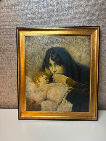 Antieke Oleografie naar Hermann Kaulbach beschikbaar voor biedingen