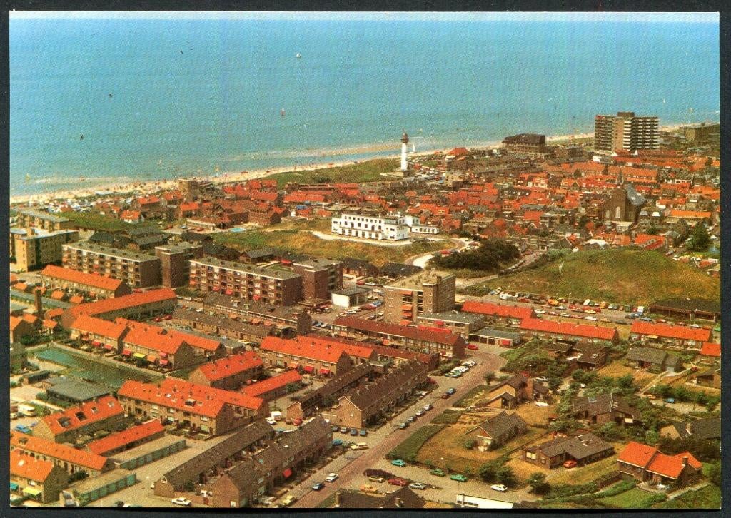 Egmond aan Zee - Gem. Bergen N.H. - Panorama, Ophalen of Verzenden, 1960 tot 1980, Ongelopen, Noord-Holland