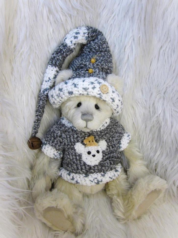 Muts en trui voor Charlie Bears ea beren maat 46 cm lengte, Verzamelen, Beren en Cherished Teddies, Nieuw, Stoffen beer, Overige merken