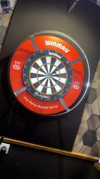 Complete dartset (dartbord, dartsurround, darverlichting), Sport en Fitness, Darts, Ophalen, Zo goed als nieuw, Dartbord
