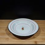 Emaille bord wit met bloem 1126, Antiek en Kunst, Antiek | Emaille, Ophalen of Verzenden