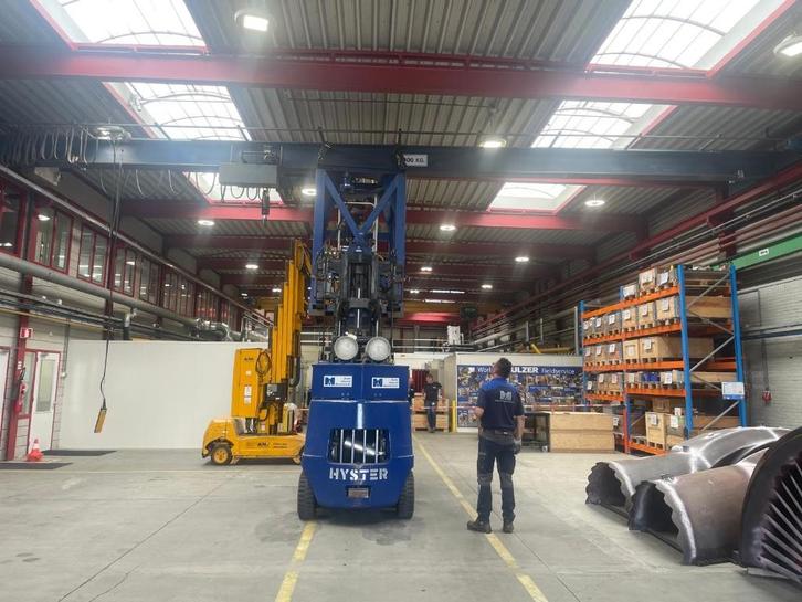 Bovenloop kraan enkelligger 5000kg 14580mm, Doe-het-zelf en Verbouw, Lieren en Takels, Gebruikt, Elektrisch, Ophalen