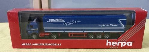 Herpa 1:87 Mercedes Benz vrachtwagen "Spedition Massong", Hobby en Vrije tijd, Modelauto's | 1:87, Zo goed als nieuw, Bus of Vrachtwagen