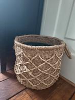 Rieten planten mand / plantenbak dia 28 cm,  25 cm hoog, Ophalen of Verzenden, Zo goed als nieuw, Rond, Riet