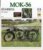 Mok56 motorkaart geco - herstal 250 cc zurcher ( 1930), Ophalen of Verzenden, Zo goed als nieuw, Motoren