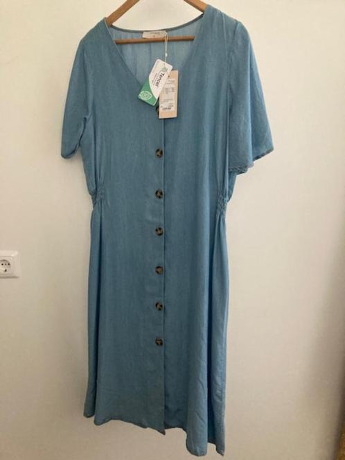 Nieuwe jurk van Cream in maat 42, Kleding | Dames, Jurken, Nieuw, Maat 42/44 (L), Blauw, Onder de knie, Ophalen of Verzenden