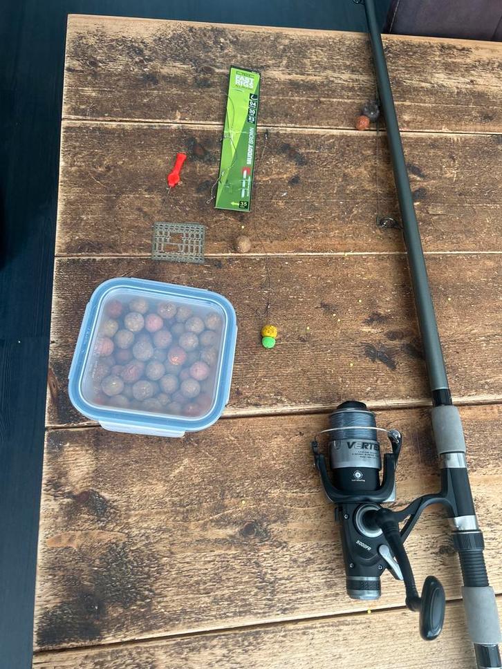 Karperhengel Set - Albatros Vertex, Watersport en Boten, Hengelsport | Karpervissen, Gebruikt, Complete set, Ophalen of Verzenden