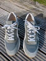 Paul Green leren sneakers grijs-groen en wit maat 6,5 / 39,5, Kleding | Dames, Ophalen of Verzenden, Zo goed als nieuw, Grijs