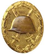 duitse ww2 Verwundeten-Abzeichen in goud zonder kruis, Verzamelen, Ophalen of Verzenden, Landmacht, Duitsland
