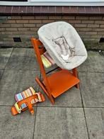 Stokke Tripp Trapp stoel, met newbornset + babyset + kussens, Ophalen, Gebruikt, Meegroeistoel