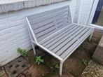 bank, buiten, wit/grijs, 100x59x67 cm JOLPEN IKEA, Ophalen, Gebruikt, Hout