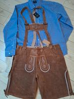 Lederhose 56 oktoberfeest overhemd kousen Tiroler, Ophalen, Zo goed als nieuw, Maat 56/58 (XL)
