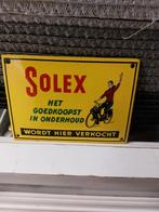 Emaille Reclamebord Solex, Ophalen of Verzenden, Gebruikt, Reclamebord