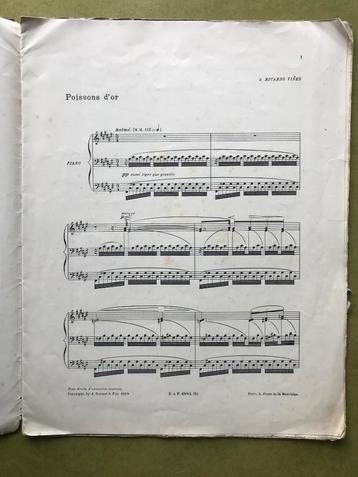Claude Debussy - Images, Poissons d'or beschikbaar voor biedingen