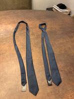 2 Blauwe kinder stropdassen - One size, Ophalen, Zo goed als nieuw, Blauw, Effen