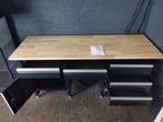 *** VERKOCHT*** Zwarte HBM 171cm werkbank met 6 laden, Ophalen, Zo goed als nieuw, 170 cm of meer