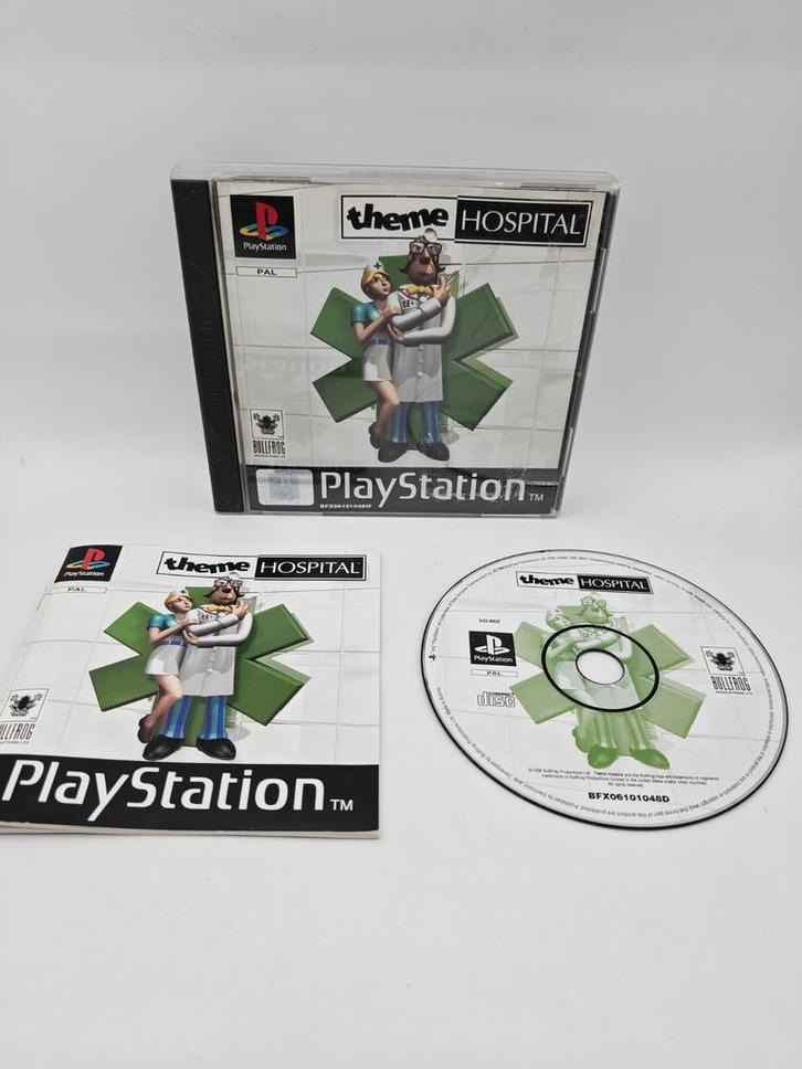 Theme Hospital - PS1, Spelcomputers en Games, Games | Sony PlayStation 1, Zo goed als nieuw, Simulatie, 1 speler, Vanaf 3 jaar