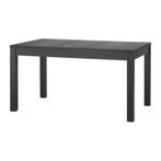 Ikea tafel bjursta zwart  1.40-1.80-2.20, Ophalen, Gebruikt, 100 tot 150 cm, 50 tot 100 cm