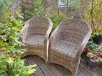 2 luxe rotan rieten stoelen (prijs is voor 2), Ophalen of Verzenden, Rotan