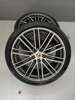 Porsche cayenne Velgen met Banden - 22 Inch turbo origineel, Auto-onderdelen, Banden en Velgen, Gebruikt, 285 mm, Banden en Velgen
