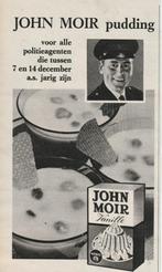 Retro reclame 1963 John Moir zuivel pudding politie-agenten, Verzamelen, Verzenden, Overige typen