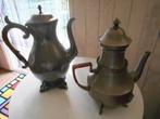 2 TINNEN KOFFIE KANNEN DAALDEROP &JAMES AND SONS, Antiek en Kunst, Antiek | Tin, Ophalen of Verzenden