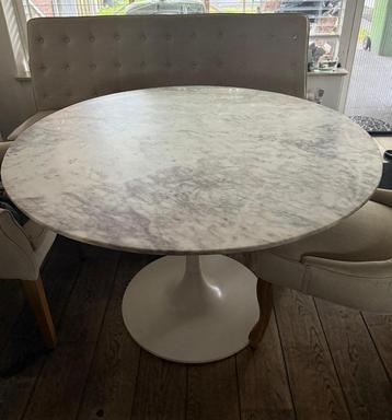 Marmere Ronde Eettafel - 150cm - Zelf Ophalen beschikbaar voor biedingen