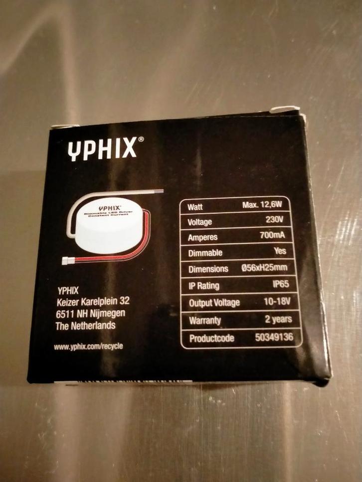 Yphix Dimmable LED Driver 700 mA. 10-18 V output., Hobby en Vrije tijd, Elektronica-componenten, Nieuw, Ophalen of Verzenden