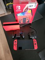 Nintendo Switch OLED Mario Editie + 29 games + 128gb microSD, Ophalen of Verzenden, Zo goed als nieuw, Switch OLED, Met games