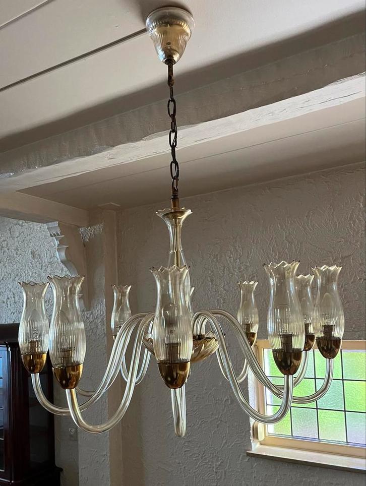 Antieke Venetiaanse Kroonluchter, Antiek en Kunst, Antiek | Lampen, Ophalen