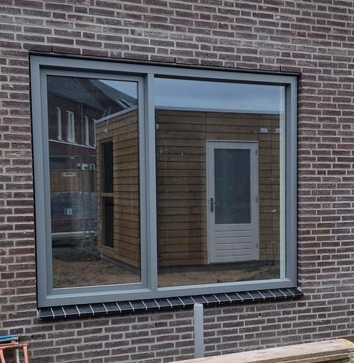 KOZIJN+ GLAS+ HARD HOUTEN DEUR+GLAS,EN KOZIJN., Doe-het-zelf en Verbouw, Kozijnen en Schuifpuien, Nieuw, Deurkozijn, Hout, 75 tot 150 cm