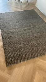 Vloerkleed 175x240 donkergrijs 100% wol, Ophalen, Gebruikt, 150 tot 200 cm, Grijs