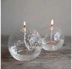 Leuke nieuwe glazen olielampen, Ophalen of Verzenden, Nieuw, Overige materialen, Minder dan 25 cm