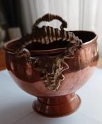 Oude Koperen bloempot, Antiek en Kunst, Ophalen of Verzenden