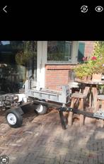 Dubbel werkende 20 tons Houtklover/ kloofmachine te huur., Tuin en Terras, Kloofmachines, Benzine, Gebruikt, Onbekend, Liggend