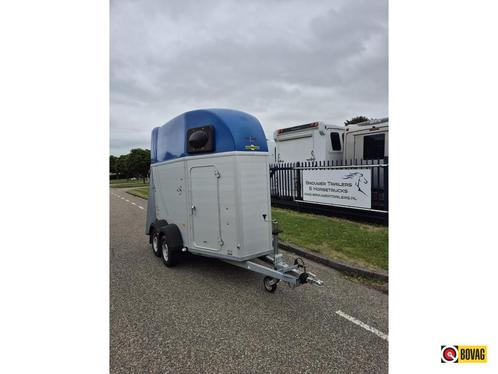 Humbaur Single aluminium met zadelkamer, Dieren en Toebehoren, Paarden en Pony's | Trailers en Aanhangwagens, Gebruikt, Overige typen