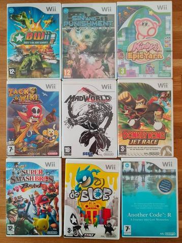 Diverse Wii games, Mad World, Smash Bros Brawl, Goldeneye beschikbaar voor biedingen