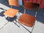 Partij vintage stoelen, Ophalen, Gebruikt, Overige kleuren, Vijf, Zes of meer stoelen