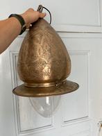 Marrokaanse Hanglamp met origineel glas, Ophalen, Zo goed als nieuw, Glas, 75 cm of meer