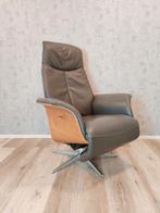 Hjort Knudsen leren design relax fauteuil handmatig, Huis en Inrichting, Fauteuils, Hjort Knudsen, Ophalen of Verzenden, Zo goed als nieuw