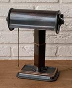 Art Deco metalen tafellamp notaris/bureaulamp 1920/30s, Ophalen of Verzenden, Zo goed als nieuw, Minder dan 50 cm