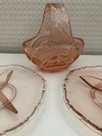 Vintage Roze Glazen, Antiek en Kunst, Antiek | Glas en Kristal, Ophalen of Verzenden