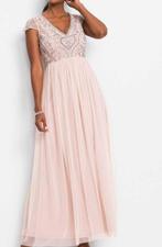 Gala jurk roze met siersteentjes Losse bolero maat 42 NIEUW, Kleding | Dames, Galajurk, Maat 42/44 (L), Nieuw, Ophalen of Verzenden