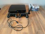 PS3 Slim 320GB met 2 controllers, 6 spellen en headset, Online, Gebruikt, Overige genres, Ophalen of Verzenden