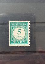 NVPH P35 - Curacao - Portzegel 5 ct. postfris met plakkerres, Ophalen of Verzenden, Postfris